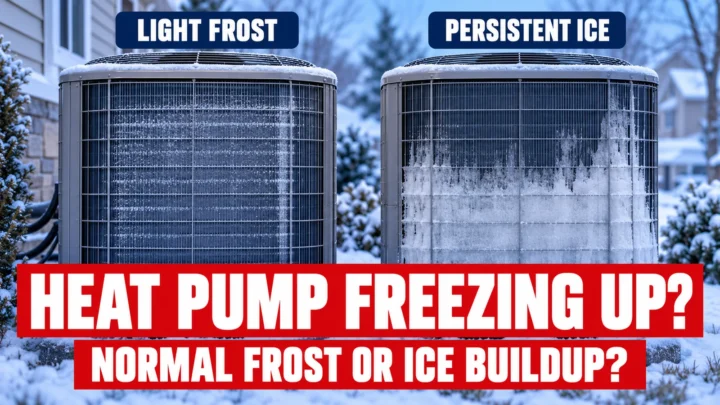Heat Pump Freezing Up in Winter? Normal Frost vs. Ice Buildup